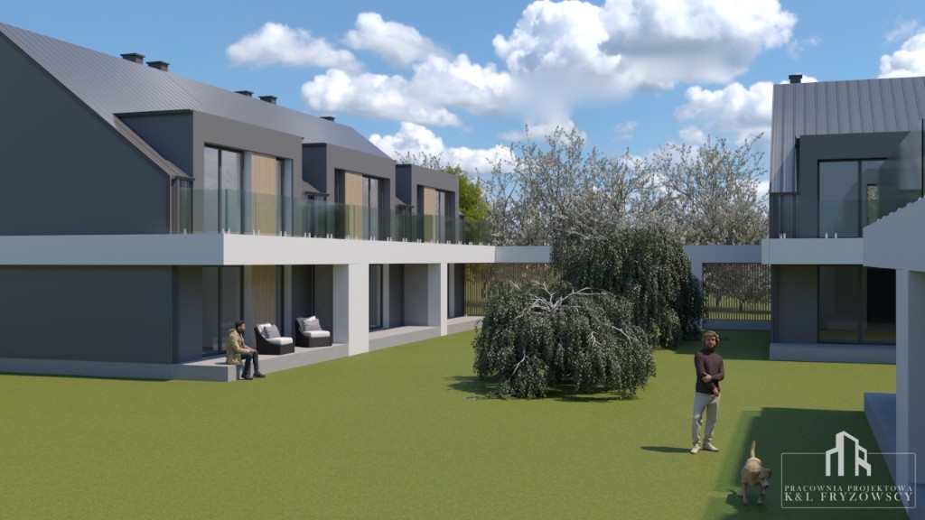 Green Park – widok wnętrza przestrzeni ogrodowej osiedla